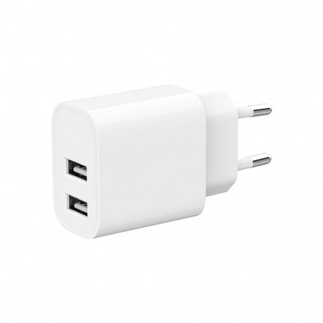 Gembird universaalne USB-laadija TA-UC-2A12-01 2-pordiline 5V 2.4A, valge