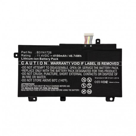 CoreParts Laptop Battery for Asus 44Wh Li-ion 11.4V 3900mAh Black