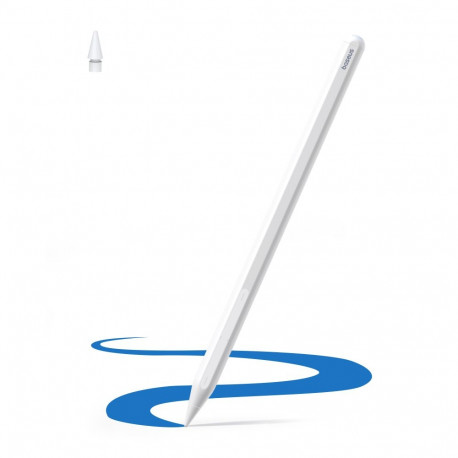 Wireless Bluetooth Stylus PS3 Pro for iPad with Wired Charging, White