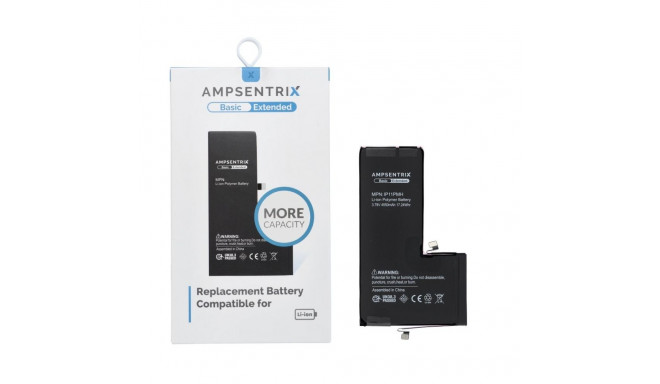 AmpSentrix Basic battery for iPhone 11 Pro Max (high capacity 4550mAh)