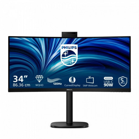 Monitor 34 inches 34B2U3600CH Curved VA HDMIx2 DP HAS USB-C RJ45 KVM