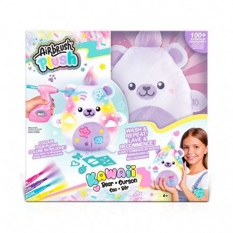 AIRBRUSH PLUSH plush with airbrush Kawaii Bear, 25 cm