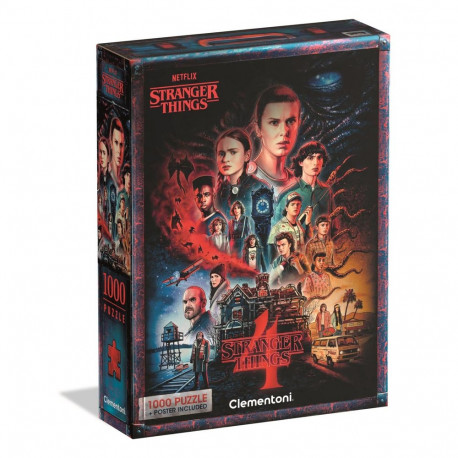 Puzzle 1000 NETFLIX STRANGER THINGS 4 plakat Clementoni 39980