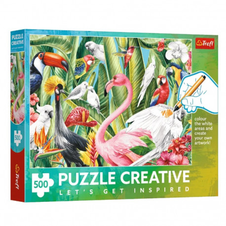 Puzzle - 500 - Creative - Rajskie Ptaki - Trefl 37564
