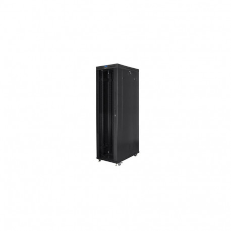 RACK CABINET 19" FREE-STANDING 47U/800X1200 (FLAT PACK) WITH GLASS DOOR LCD BLACK LANBERG V2