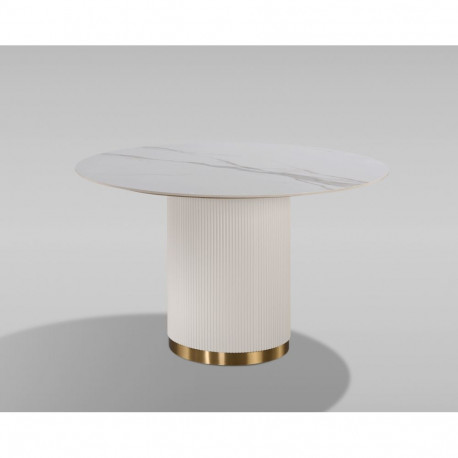 Söögilaud STILIG 120cm ümmargune, valge