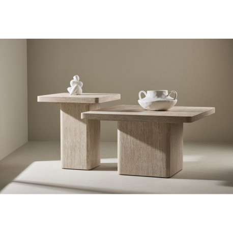 Diivanilaud QVART 80x80x46 cm + 50x50x56 cm, travertiinilook