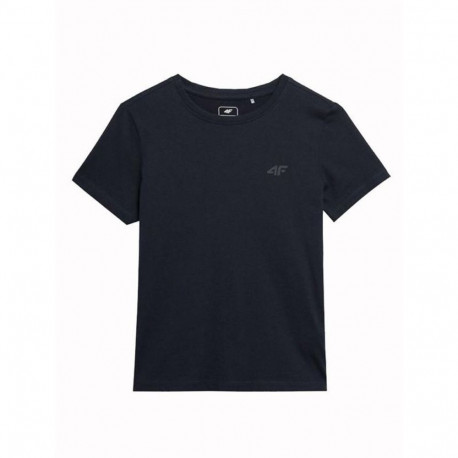 Child's Short Sleeve T-Shirt 4F M291 Black - 9-10 Years