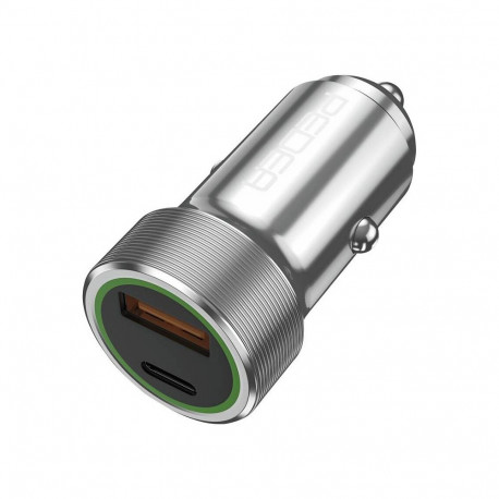 "PEDEA 20W USB-C (PD) KFZ-Schnellladegerät 12/24V - 2-Ports Mehrfach Handy-Ladegerät mit USB-C und U