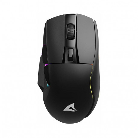 "Sharkoon Maus Shark SGM50W Optisch 6 Tasten 6.400 DPI schw"