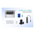"D I-TEC USB-C HUB 2+2X USB-C/A"