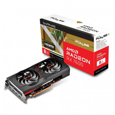 Sapphire videokaart PCIE16 RX7600 8GB GDDR6/PULSE 11324-01-20G