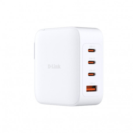100W GaN Ladegerät DCP-101/E, PD 3.0, QC 4.0 (weiß, 1x USB-A, 3x USB-C)
