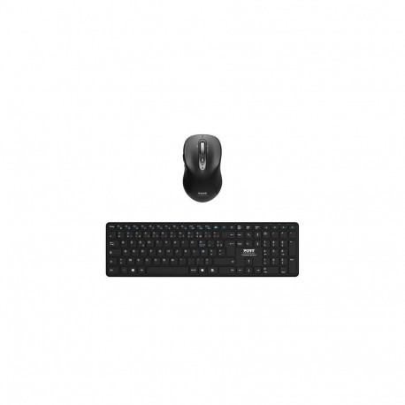 Port Designs 900907RDE keyboard Mouse included Home Bluetooth German Black