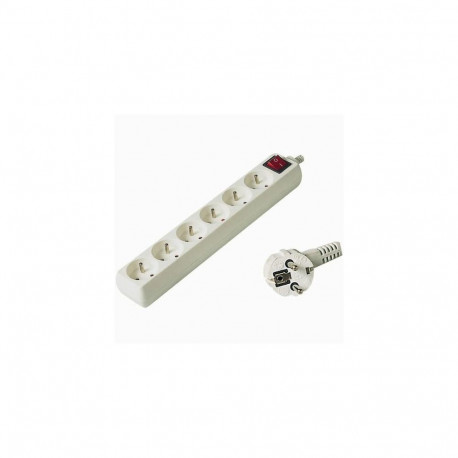 PremiumCord PP6K-02 power extension 2 m 6 AC outlet(s) White