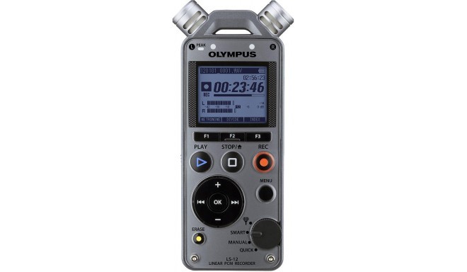Olympus диктофон LS-12 PCM, серебристый