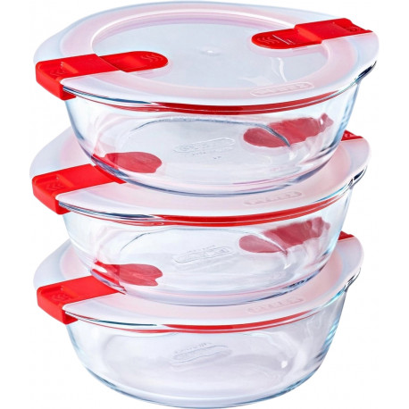 Pyrex toidukarp Cook & Heat 1,1L 3tk