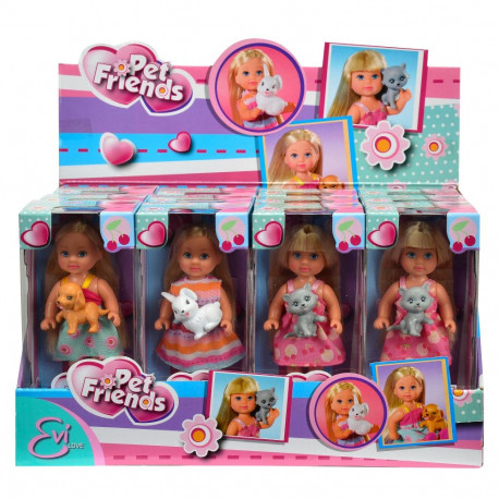 Simba nukk Evi lemmikloomadega 3 erinevat