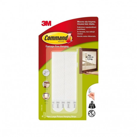 COMMAND LARGE PICTURE HANGING STRIPS 172