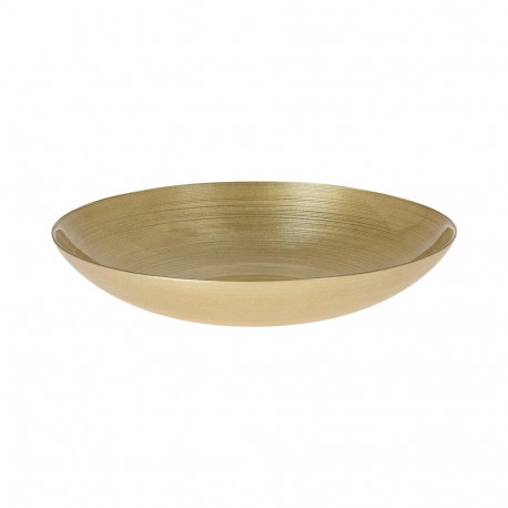 BOWL GLASS DIA GOLD COLOUR 30CM