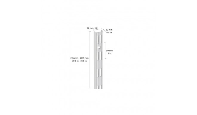 WALL püstine topeltsoon 1.995 mm must