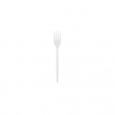 Kahvlid SUPERIOR, plastik, valge, korduvkasutatav, 17cm, 50 tk