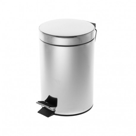 Prügikast pedaaliga SAIMA, 3l, hõbe