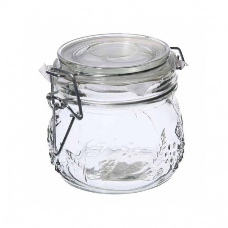 Säilituspurk kaanega, 0,5L, läbipaistev klaas