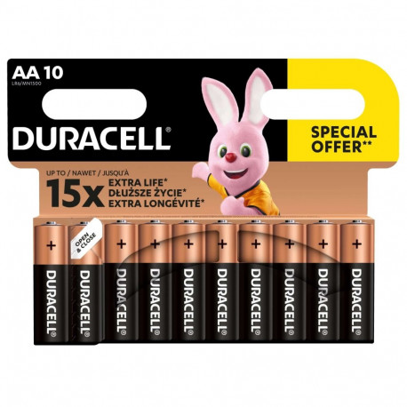 DURACELL AA patareid 10 tk