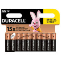 DURACELL AA patareid 10 tk