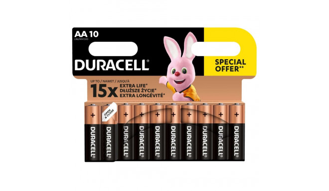 DURACELL AA patareid 10 tk