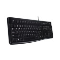 Klaviatuur LOGITECH K120, USB, US, must