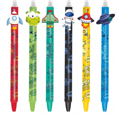 Tindipliiats COLORINO Kosmoseelu 0,5mm, sinine, kustutatav (36 tk)