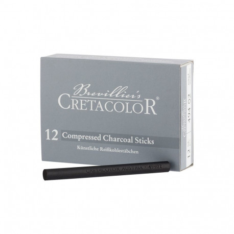 Press-süsi, 8mm, pikkus 94mm, keskmine (12 tk)