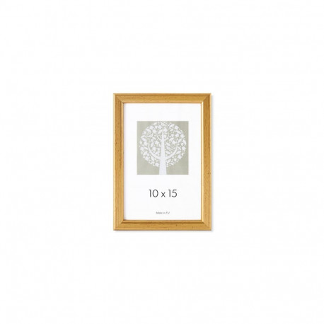 Pildiraam, plastik, 10 x 15 cm, kuldne