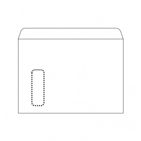 Ümbrikud E4 AH 229x324mm, Aken 105x40 mm, valge  500tk