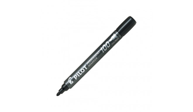 Marker permanentne PILOT 100, koonus, must
