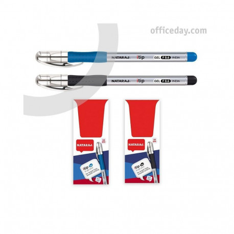 Geelpliiats NATARAJ Itip 0,7mm, must (10 tk)