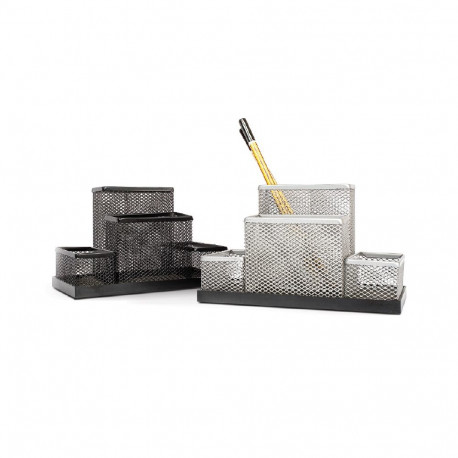 Lauagarnituur Forpus perforeeritud metall, hõbe