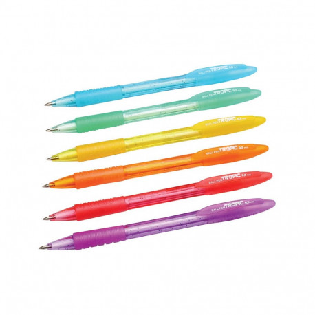 Pastapliiats CENTRUM Tropic 0,5mm, sinine tint, assortii korpus (50 tk)