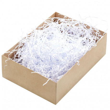 Täitematerjal, paberilaastud, 1 kg, valge