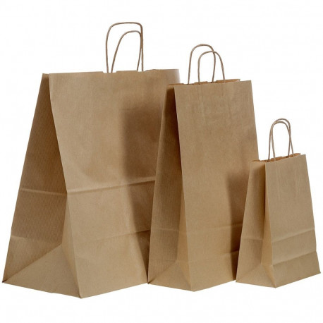 Paberkott, 180 x 80 x 220 mm, pruun (5 tk)