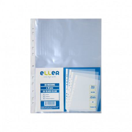 Köidetavad kiletaskud ELLER A4, PP, 60mic, läikiv,10 tk (2 tk)