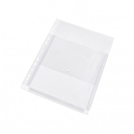 Köidetavad kiletaskud känguru PantaPlast A4, klapiga, läbipaistev, 10 tk