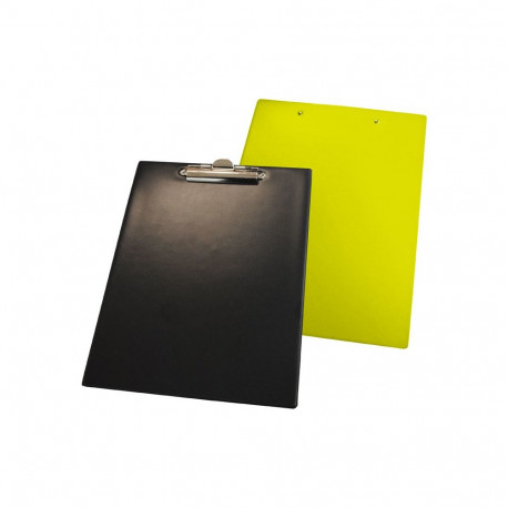 Kirjutusalus Pantaplast A4 must/kollane