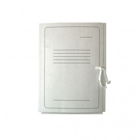 Kartongmapp SMLT, A4, paelkinnitus, valge (2 tk)