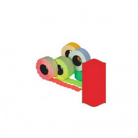 Markeerimislindid 26x12mm, punane/ümar, 5 tk