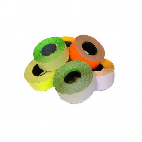 Markeerimislindid 22x12mm, ümar, kollane, 5tk