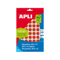 Etiketid Apli ümarad iseliimuvad D=19mm punane, 8l/pk