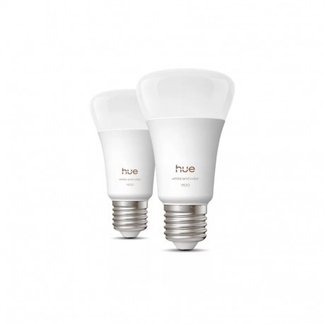 Philips Hue WCA 1100 A60 2P EU | E27 | 8.1 W | White and colour light | Bluetooth and Zigbee